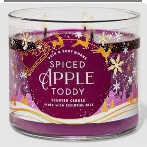 🎅 BBW Spiced Apple Toddy 3-Wick Candle NEW
